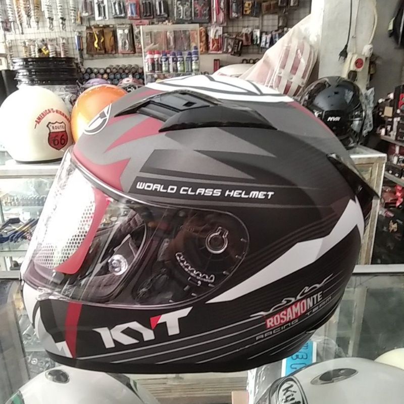 HELM KYT R10 RACE EDITION#3  BLACK RED DOFF