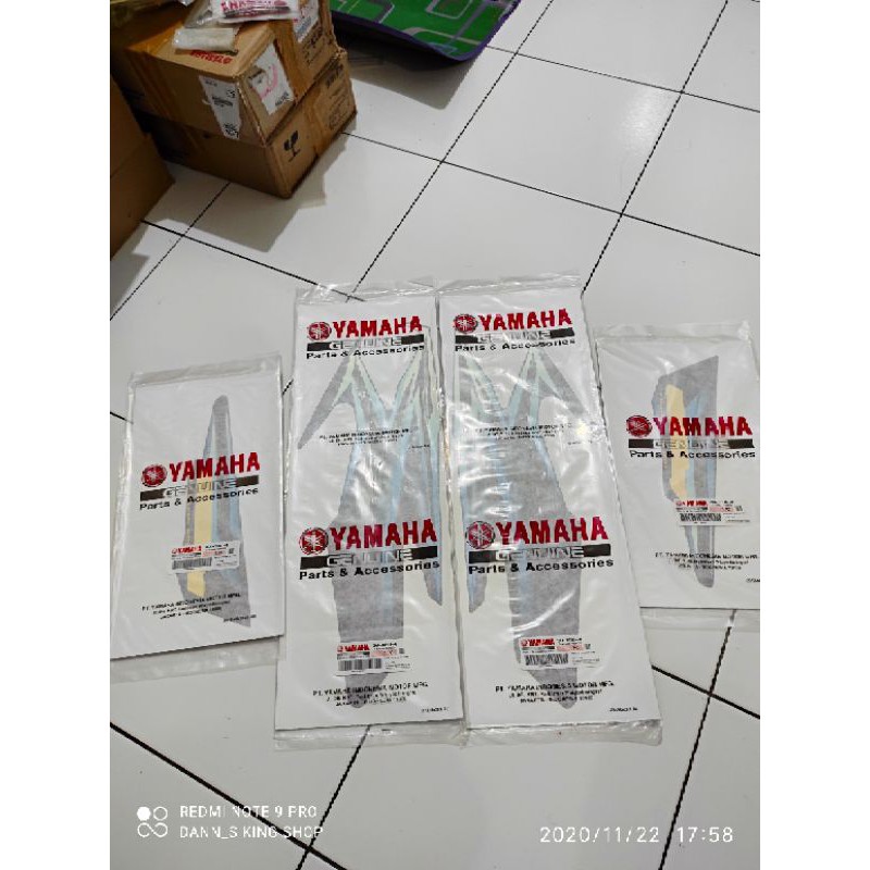 striping sticker rx king 2005 biru original yamaha asli