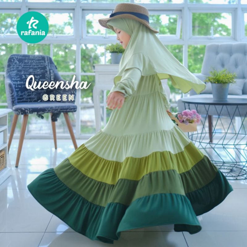 gamis anak set series quenshaa by rafania