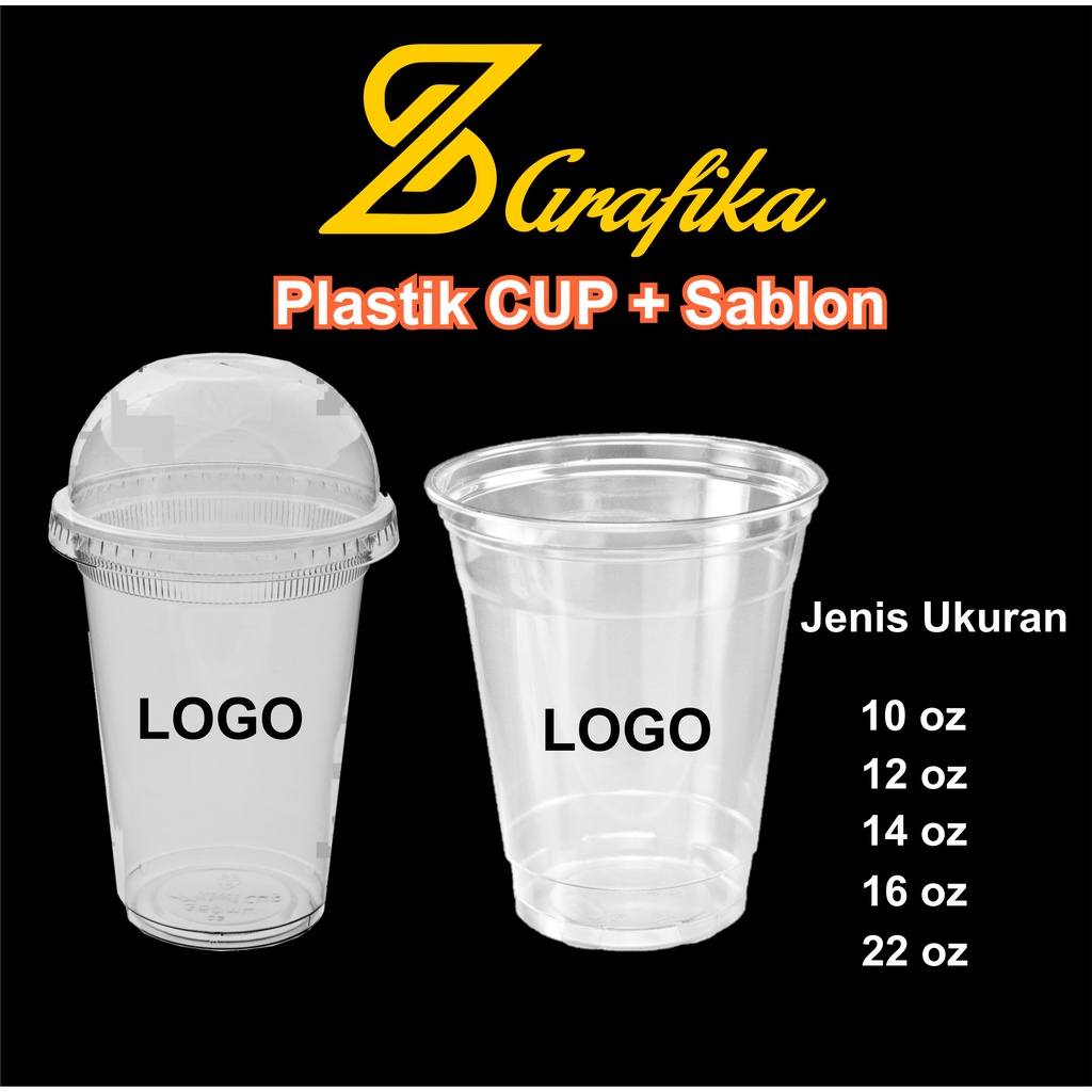 

sablon cup plastik