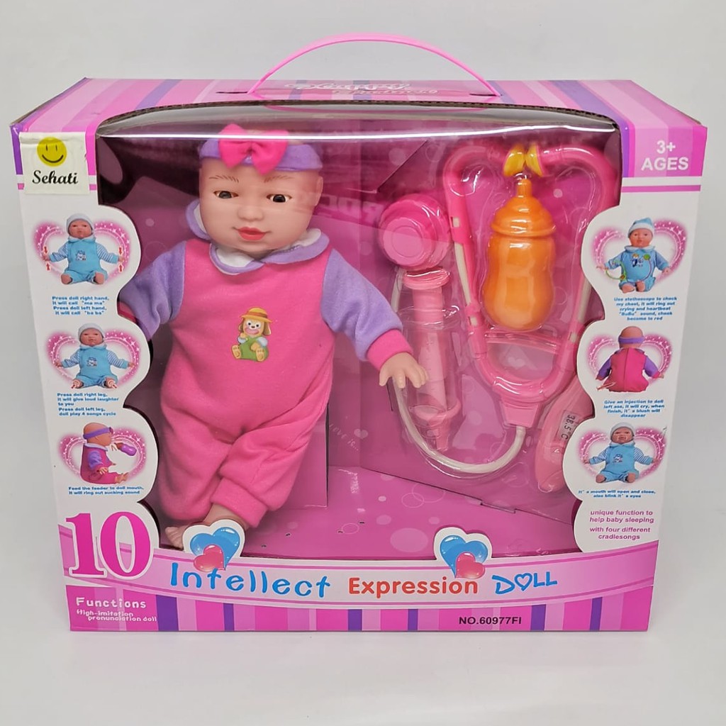 MAINAN BONEKA ANAK BAYI CUTE BABY INTELLECT EXPRESSION 10 FUNGSI