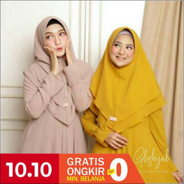 Gamis Syari Sally Khimar Layer Kh