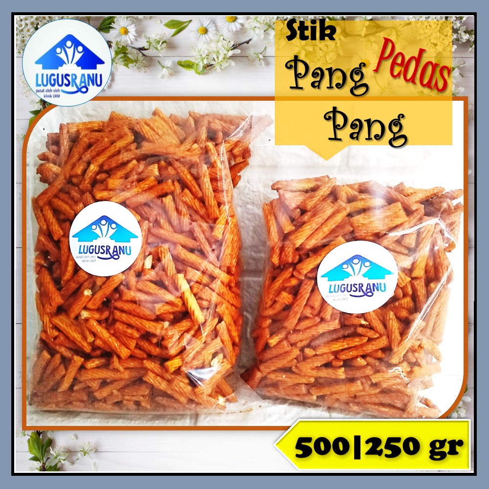 

Pang Pang Stick Pedas Manis Camilan Ringan Pang Pang Renyah Manis Pedas 250 gr | 500 gram