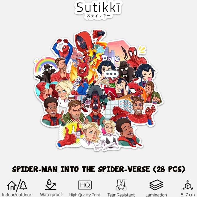 

Sticker Pack Spiderman Spider-Man Universe Spider verse Stiker Laptop sukik90 Murah
