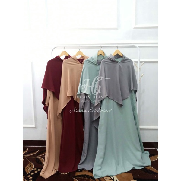 [HUSNA COLLECTION] GAMIS SET / ARUNA SET SERIES / GAMIS SET KHIMAR SYARI