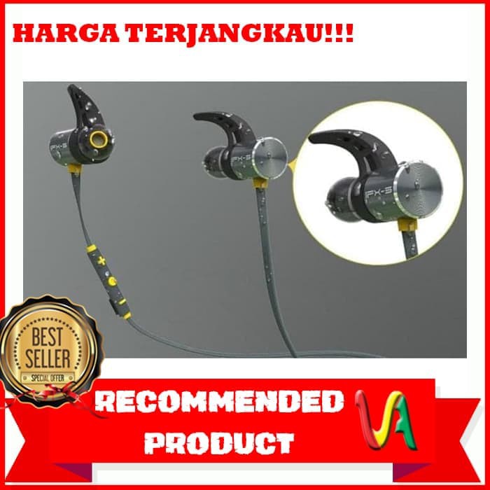 Plextone BX343 Headset Bluetooth Olahraga - Hitam