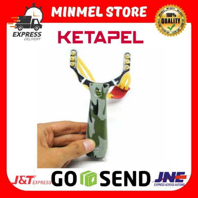 KETAPEL ALUMINIUM ORIGINAL SLINGSHOT UNTUK BERBURU HIKING CAMPING