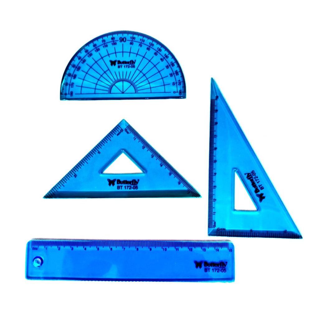 

Penggaris//Penggaris Set/Penggaris Butterfly 1 Set BT 172-05 ( Colour Ruler Set )