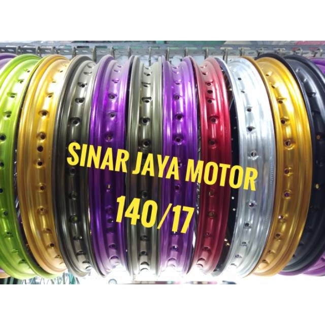 Velg Pelak Rosi 140 140 17  Ukuran 140/140 Ring 17  1Set 2PS