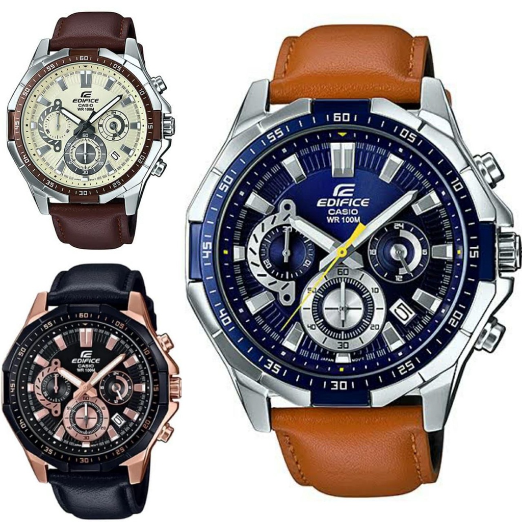 Casio Edifice EFR554 leather