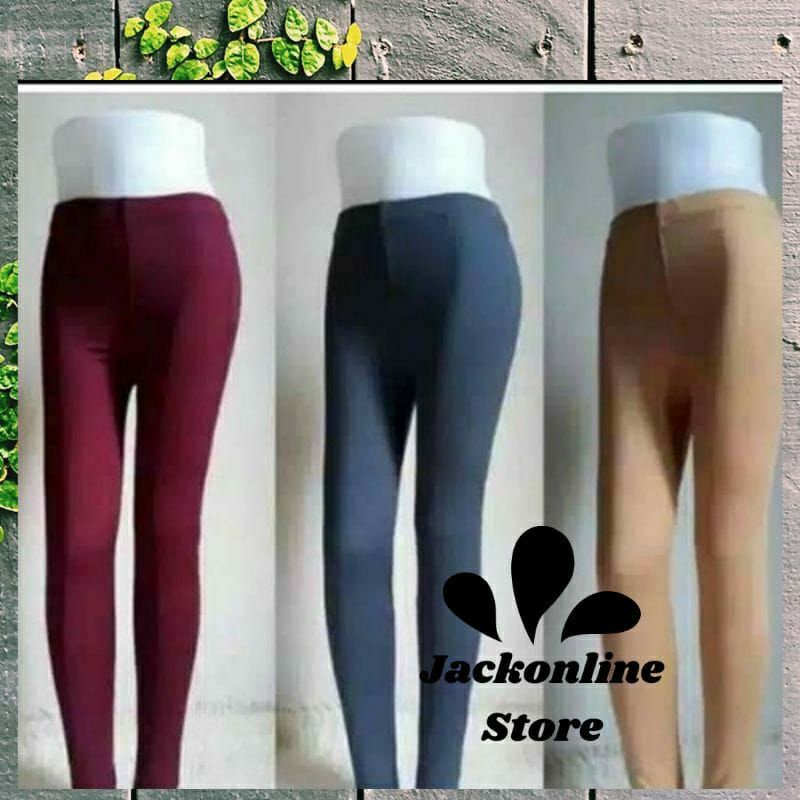 Legging Panjang polos dewasa bahan spandek Premium celana panjang dewasa