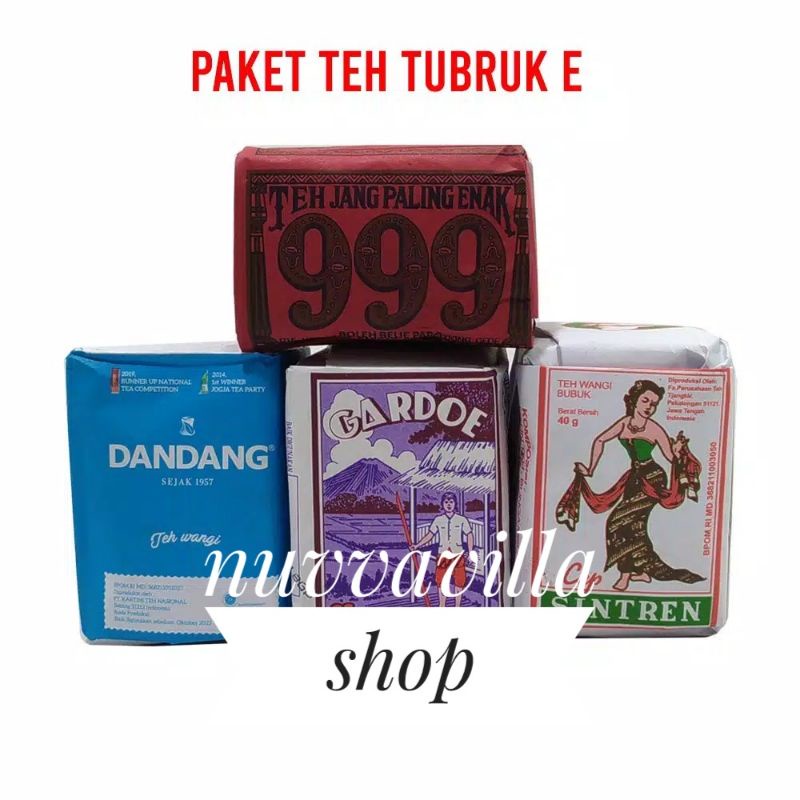 Paket 4 Teh Tubruk Oplosan Khas Solo