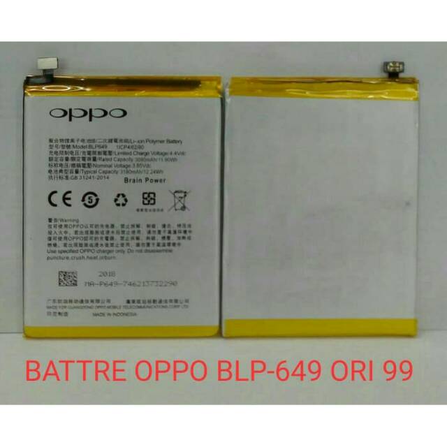 Baterai Oppo A83 / BLP649 BLP 649 Batre Batrei Original