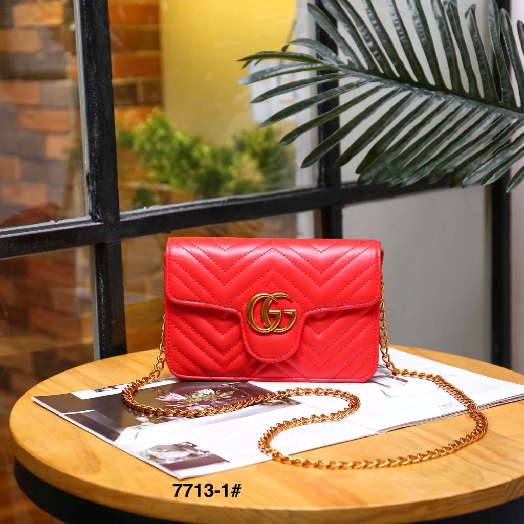 GUCCI Marmont  7713-1 VAL TAS SELEMPANG TAS BRANDED TAS BATAM MURAH TAS IMPORT WANITA