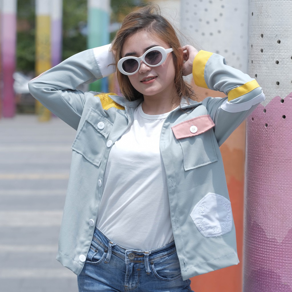 Semi jaket Parka Bordir