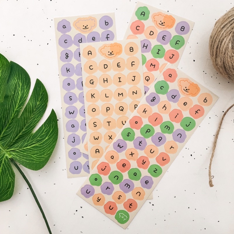 

[MIUKIEE] 1pcs CUTE ALPHABET Deco DIY Journal Diary Scrapbook