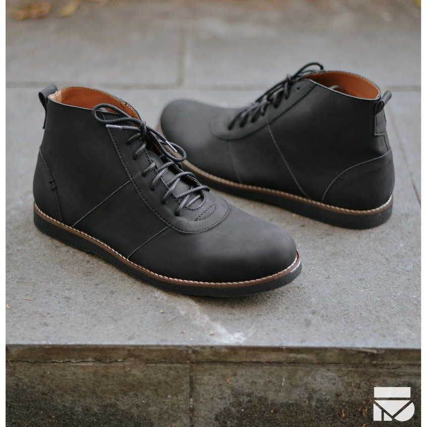 Alpha Black | Sepatu Vintage Klasik Sporty Pria/Cowok/Men - Boots - Original Footwear | FORIND x FSTP