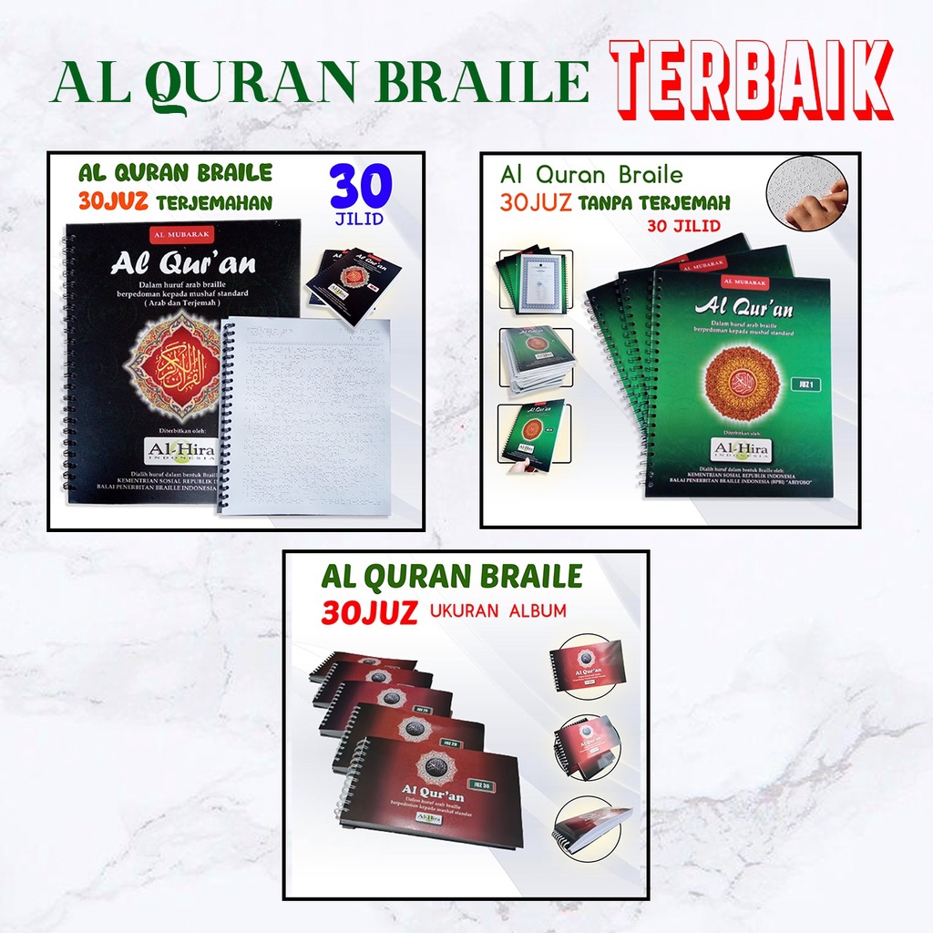 Alquran Braille 30 Juz Lengkap Dengan Terjemah