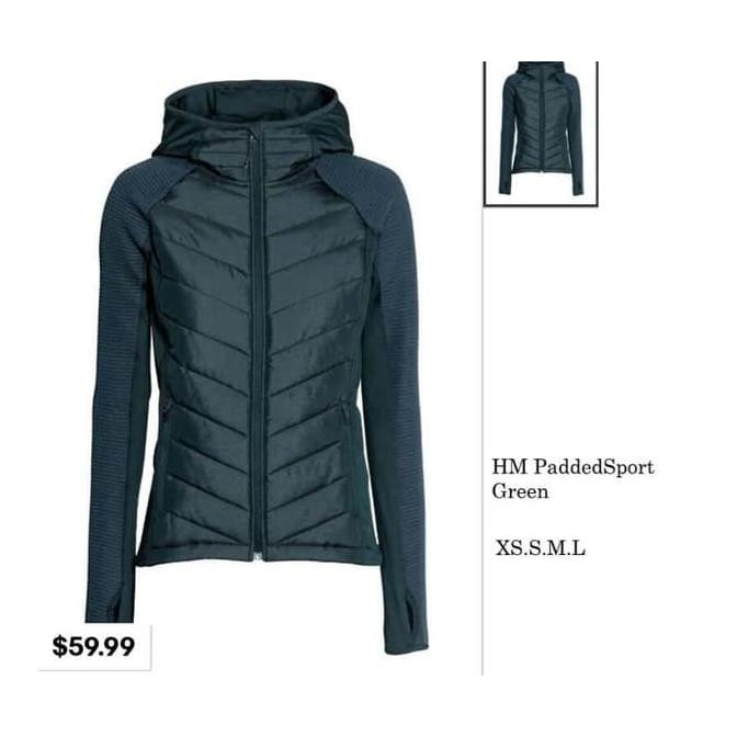 YUK BELI HNM PADDED SPORT JACKET - JAKET BRANDED MURAH 5 WARNA