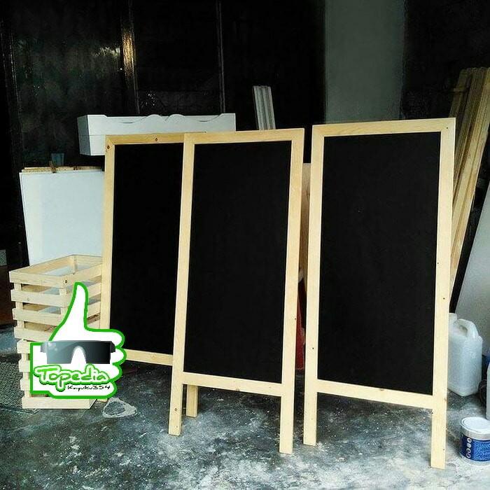 

Papan Tulis Kapur Standing 120X60Cm Blackboard Chalkboard Good 2020 003