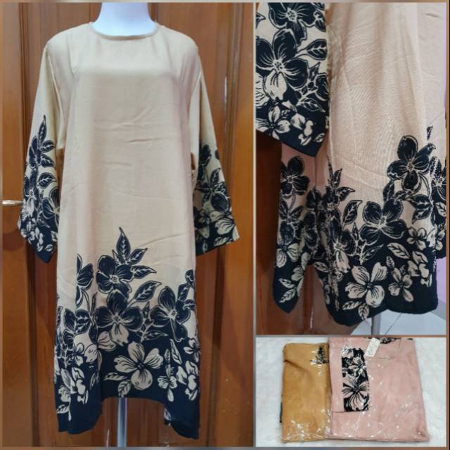 Tunik 3017 bunga jumbo