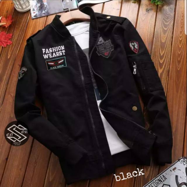 Jaket bomber pria / jaket bomber bordir aragon fashion premium