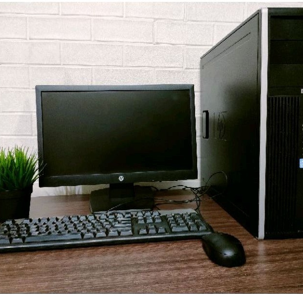 Paketan PC HP Core 2 Duo DDR 3 Ram 4 GB HDD 250 Monitor HP 16&quot; Key+Mou