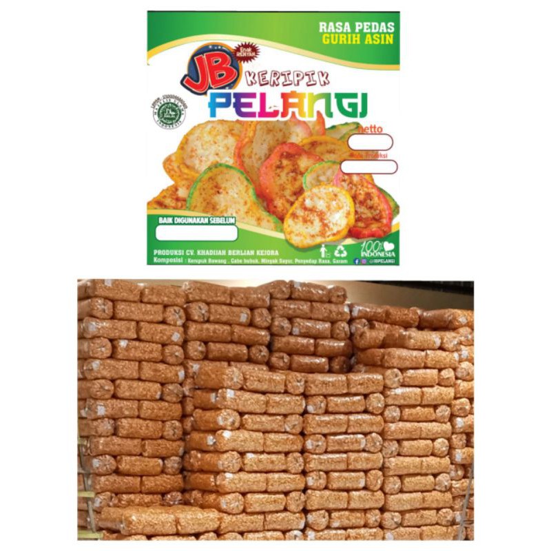 

krupuk pelangi ( pedas,asin ,gurih)