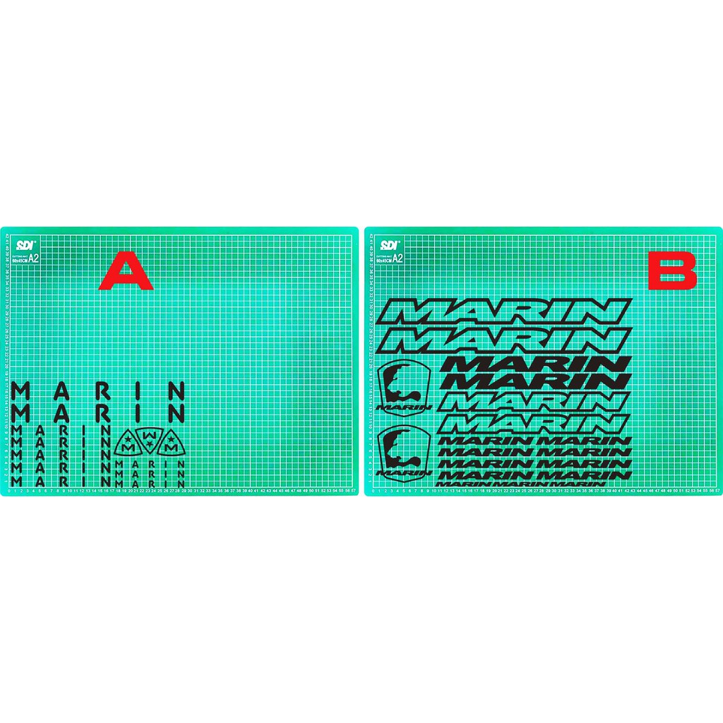 cutting sticker/stiker sepeda marin