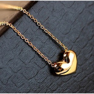 OILA kalung hati emas kecil  gold small heart necklace (3D2) JKA010