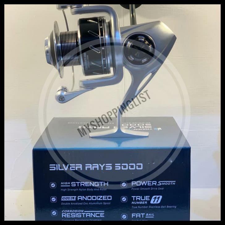 TERBARUU Reel Tridentech Silver Rays 3500, 5000, 6000, 7000 Saltwater COD