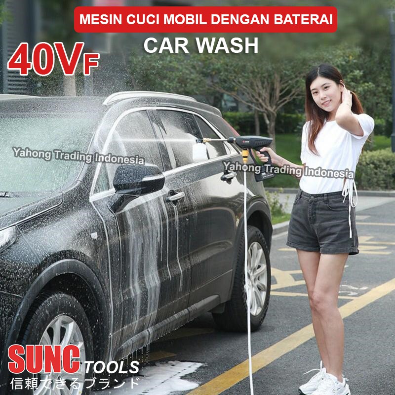 Jet Cleaner Portable Tekanan Tinggi Alat Cuci Motor Mobil AC Steam SUNC TOOLS 40VF