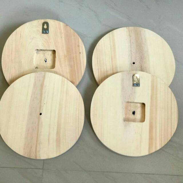 Hiasan Dinding 18cm / Jam Dinding 18cm / Souvenir Jam Kayu 18cm