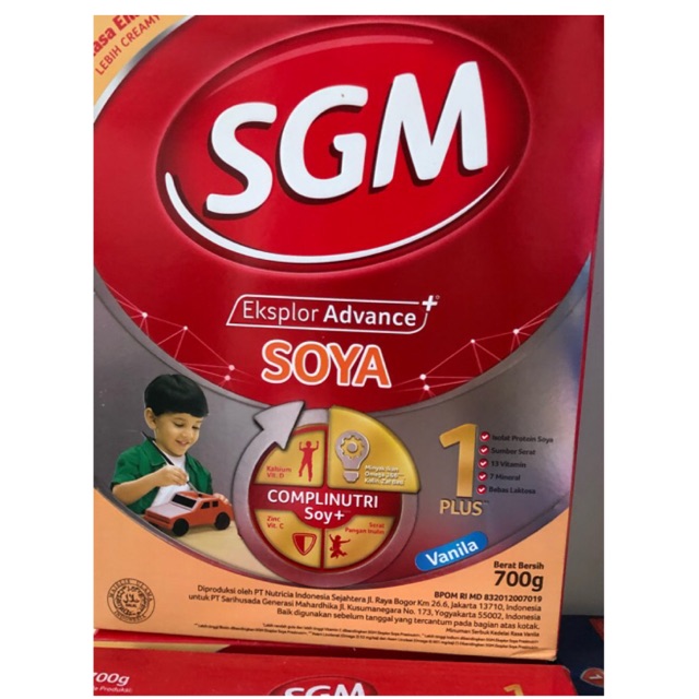 SGM EKSPLOR SOYA 1-5 tahun VANILLA, MADU 700gr | Shopee