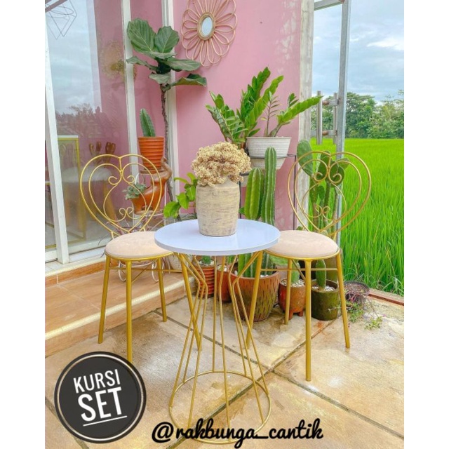 Kursi set santai bangku taman teras minimalis