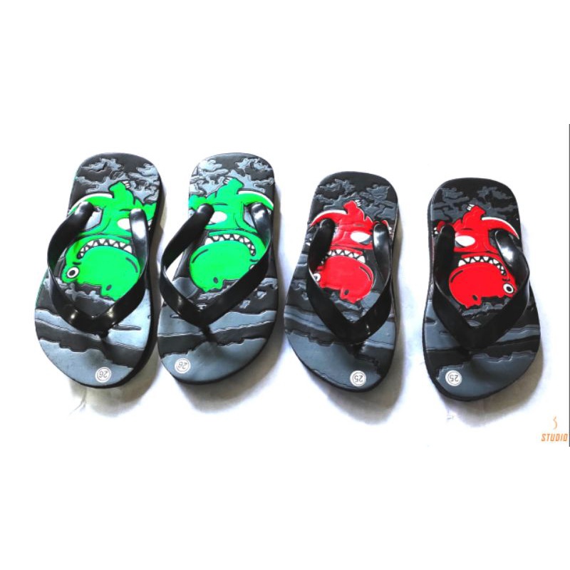 sandal jepit anak sandal krakter dino sandal terbaru