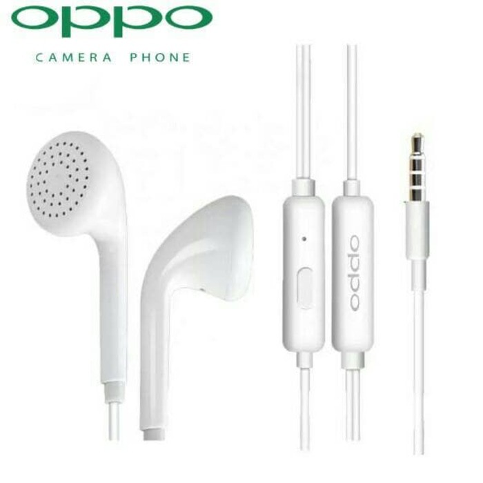 Headset oppo F7 F5 F3 F1s F3plus A57 A37 A83 A71 A3s F9 A11k Earphone Handfree Oppo Original