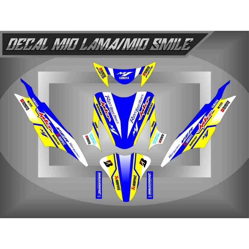 Decal mio lama Decal mio smile Decal mio sporty Decal mio roadrace