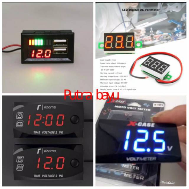 Voltmeter motor dan mobil