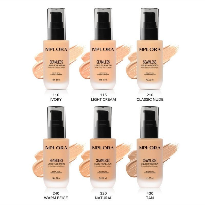IMPLORA SEAMLESS LIQUID FOUNDATION|FOUNDATION IMPLORA