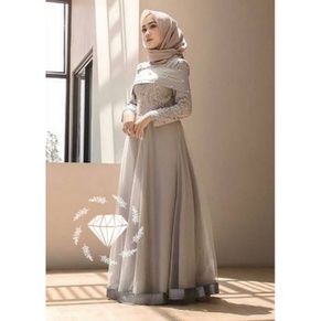 Bridesmaid Dress Kondangan Muslim / Sage Green Lilac Taro Mocca Milo Silver Broken White Biru Wardah