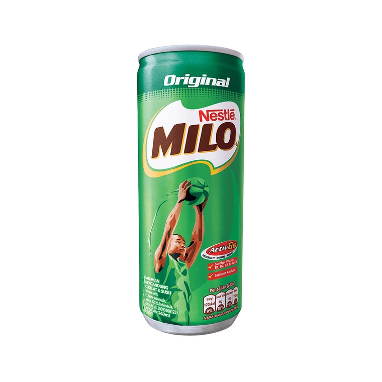 Susu Milo Kaleng 240ml Isi 24 Pcs
