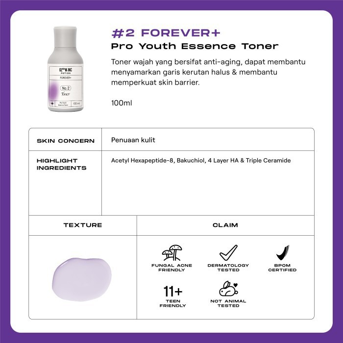 ★ BB ★ GLOWINC POTION FOREVER+ Pro Youth Essence Toner