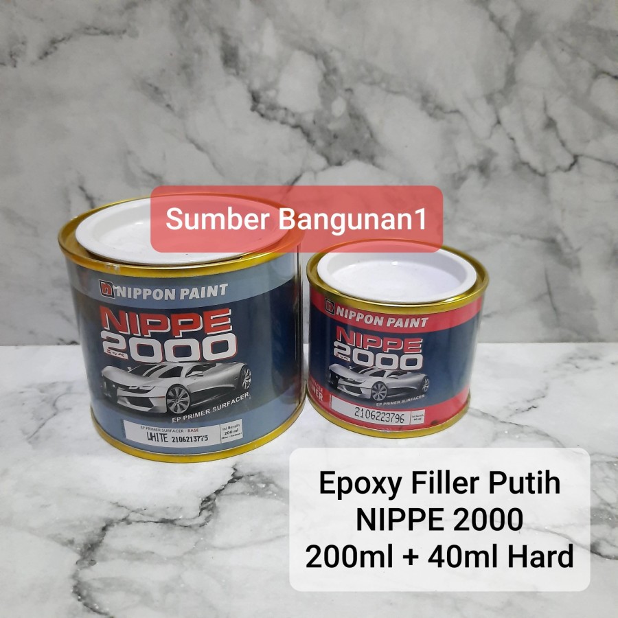 

Epoxy Filler Putih NIPPE 2000 white 200ml cat dasar otomotif besi