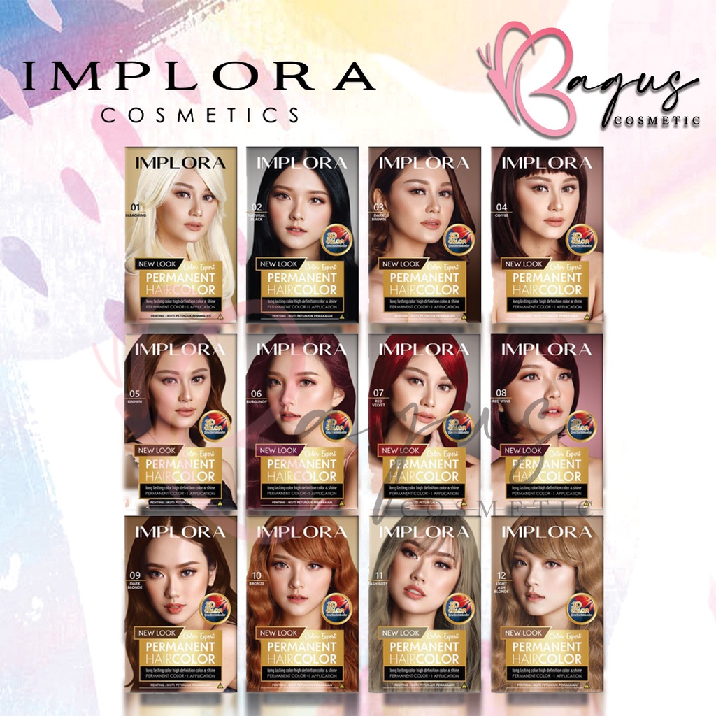 ⭐ BAGUS ⭐ IMPLORA PASTEL HAIR COLOR | Semir Rambut | Pewarna Rambut