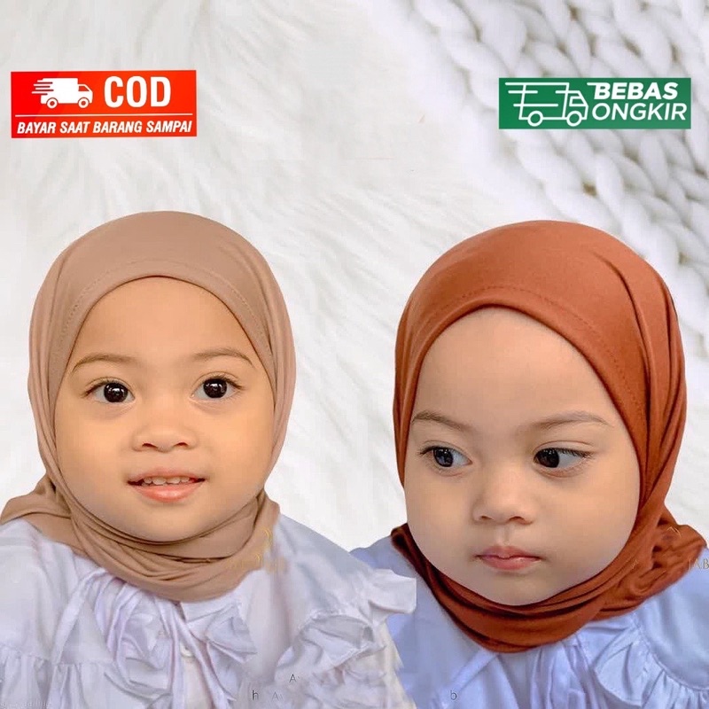 hijab instan anak spandek jersey premium CAMILA segitiga instan anak