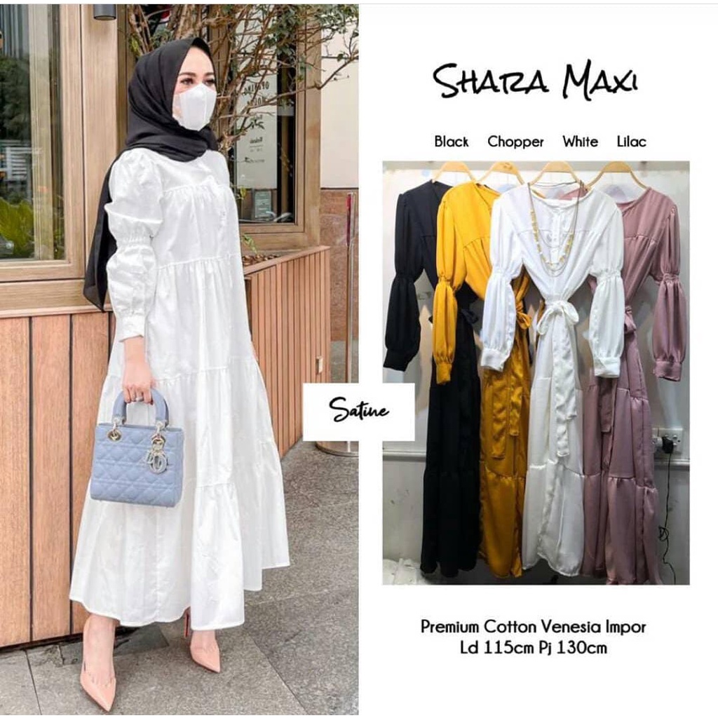 SHARA MAXI/DRESS MAXI POLOS KEKINIAN