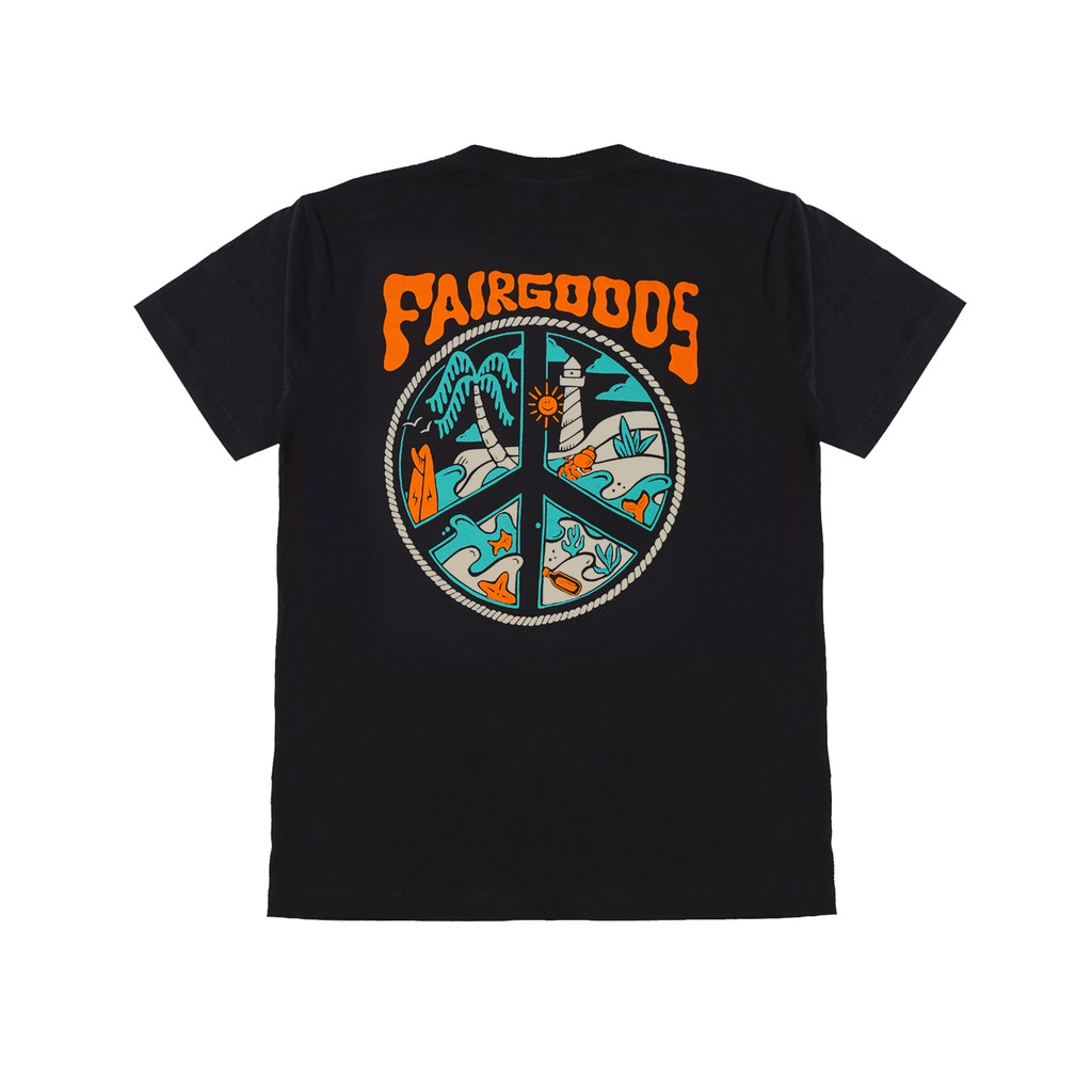 Fairgoods Kaos - Peace - Hitam
