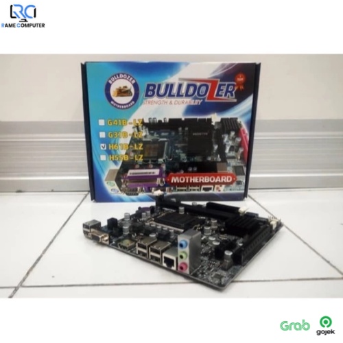 MOTHERBOARD H61 DDR3 1155 BULLDOZER garansi 1 TAHUN