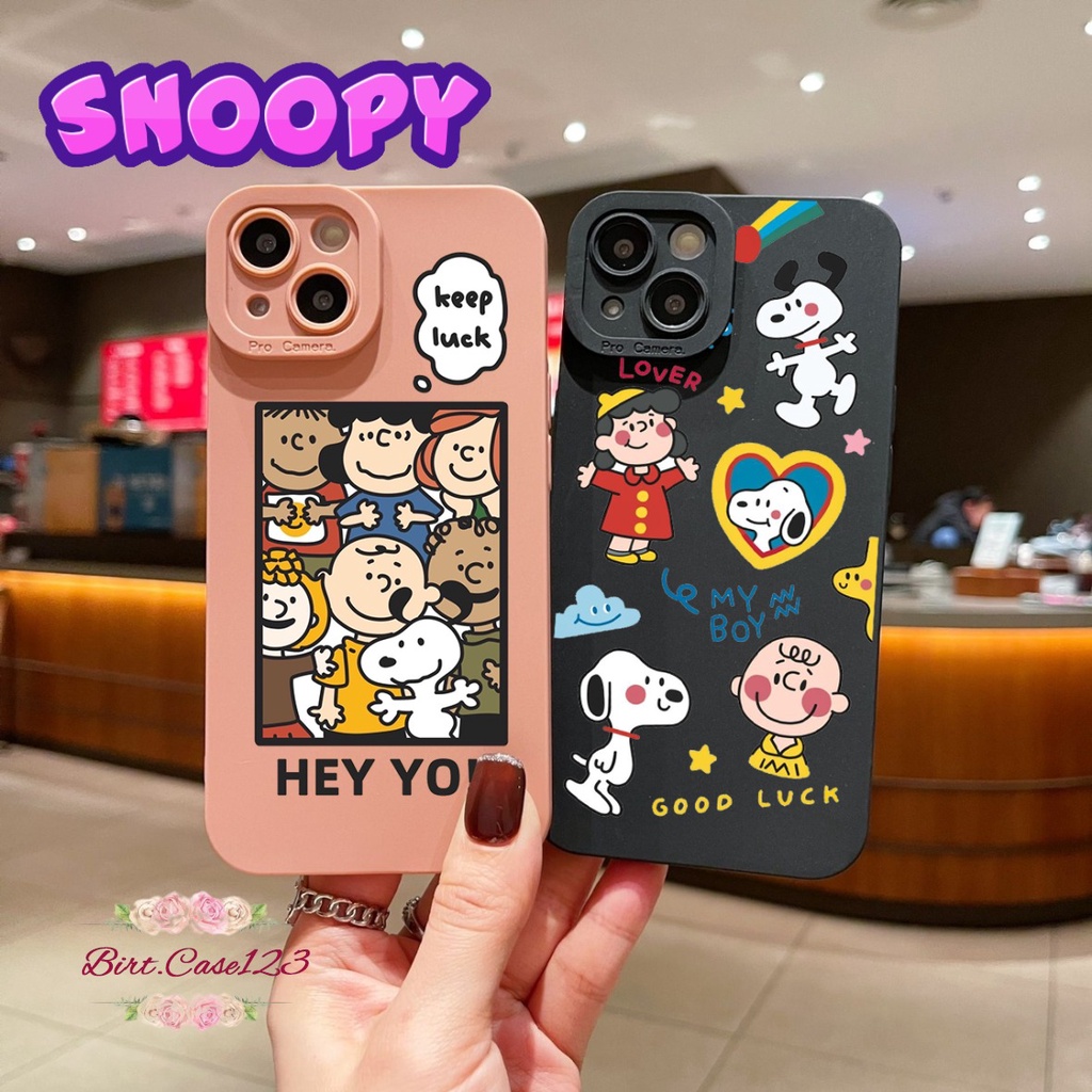 SOFTCASE CASE SILIKON PROCAMERA SNOOPY OPPO VIVO SAMSUNG REALME XIAOMI IPHONE INFINIX FOR ALL TYPE  BC6331